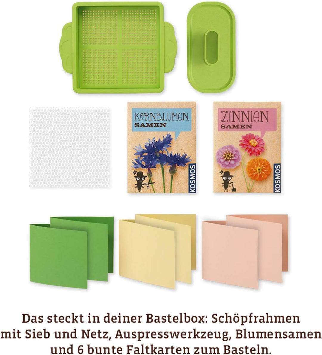 Kosmos 604202 AllesKönnerKiste Blühendes Papier. DIY-Bastelset für Mädchen und Jungen ab 8 Jahren, S