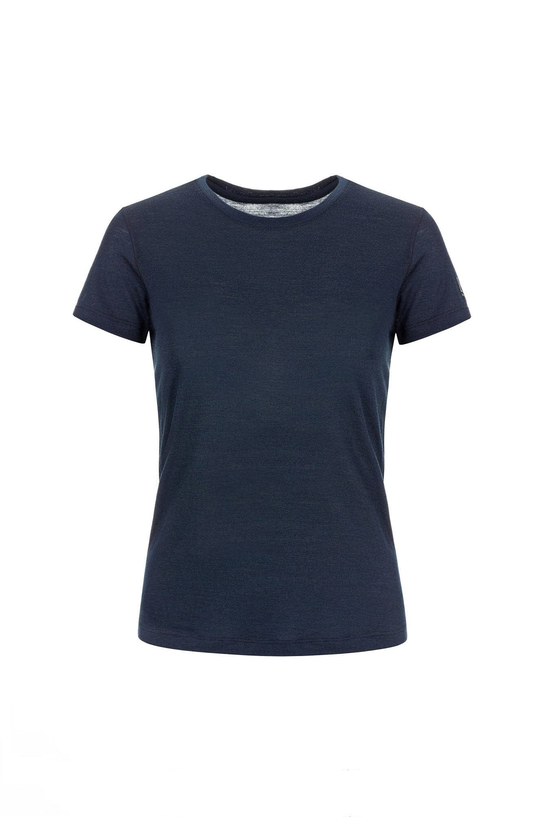super.natural Dünnes Damen Kurzarm T-Shirt, Mit Merinowolle, W BASE TEE 140 Nachtblau XL, Nachtblau