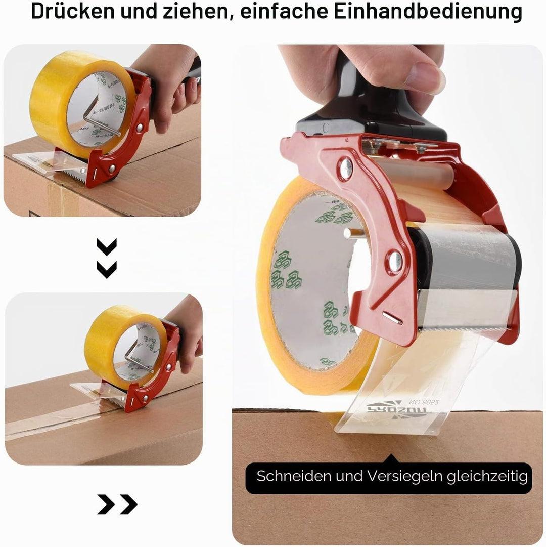 Handheld Klebebandabroller, mit extra Klinge Verpackung Karton Cutter, Paketklebeband Paketbandabrol