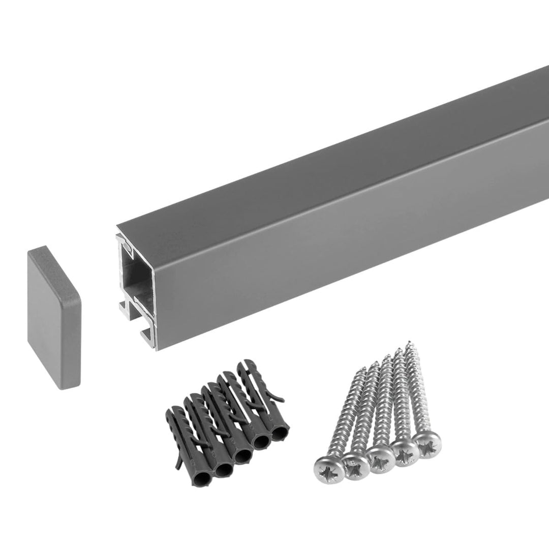 Kesseböhmer Linero style Küchenreling Edelstahloptik 600 x 22 x 29 mm Aluminium Nischensystem von SO