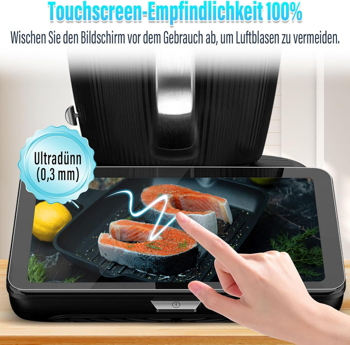 Sun3drucker Schutzfolie kompatibel mit Vorwerk Thermomix TM7, Displayschutz-Folie glasklare Displays