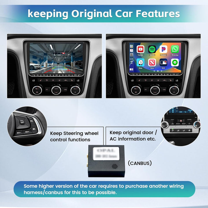 [2+64G] Android 13 Carplay Autoradio für VW Golf 5 Golf 6 Skoda Passat Polo Radio, Wireless Android