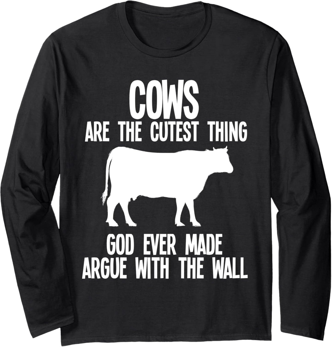 Kühe sind die süsseste Sache, Gott Kuh Bauernhof Landwirtschaft Langarmshirt