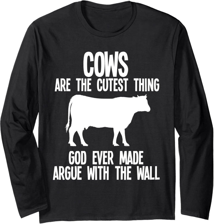 Kühe sind die süsseste Sache, Gott Kuh Bauernhof Landwirtschaft Langarmshirt