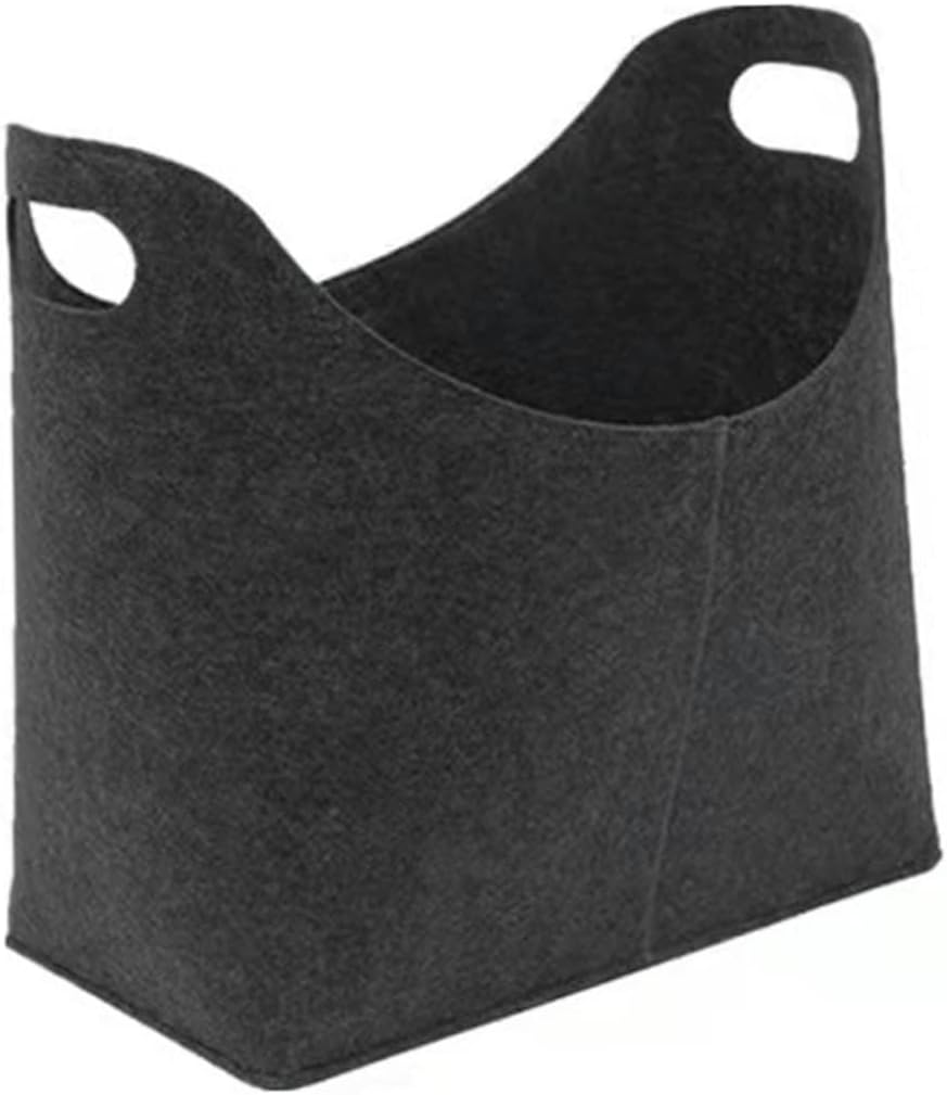 Brennholzkorb, robuster Holzspeicher mit Griffen - Filzbeutel Brennholzkorb mit Griffen Filzprotokol