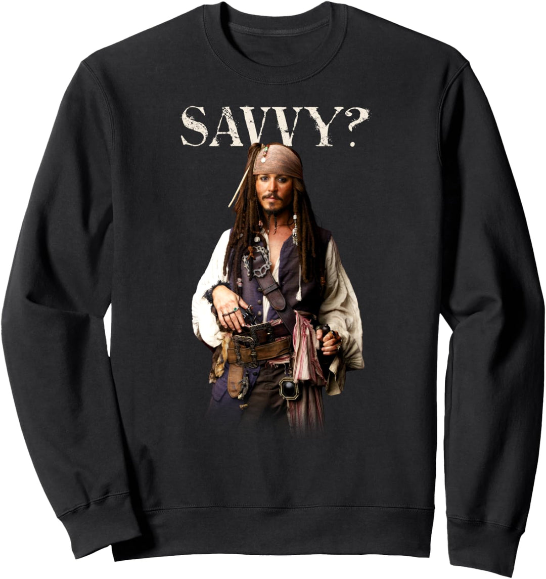 Disney Pirates of the Caribbean Captain Jack Savvy? Sweatshirt