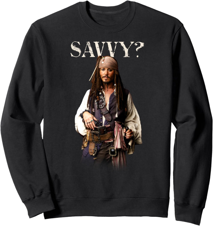 Disney Pirates of the Caribbean Captain Jack Savvy? Sweatshirt