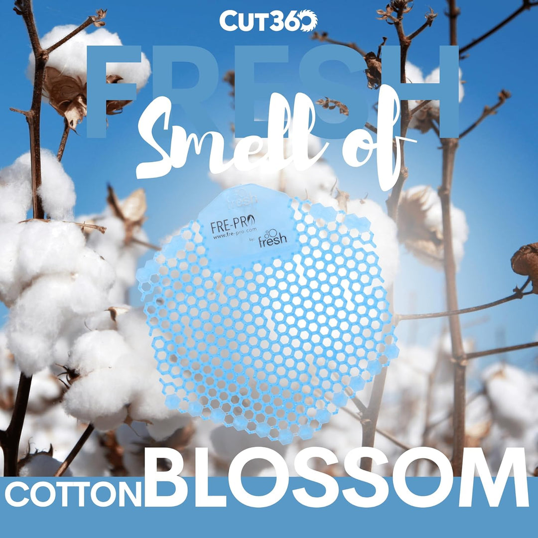 Fre-Pro WAVE 3D - Pissoir & Urinal Einsatz - 30 Tage Frischewirkung - Cotton Blossom, 10 Stück