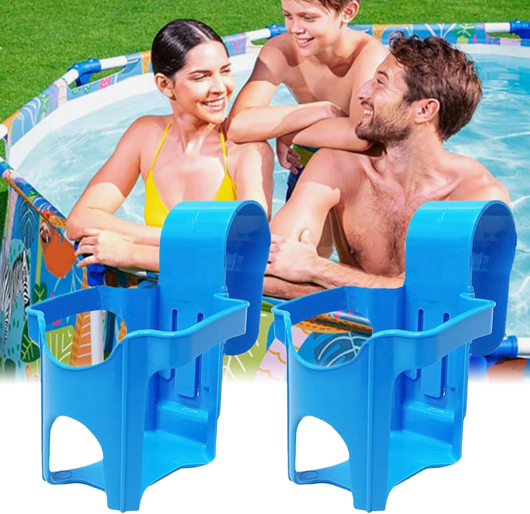 2 Stück Pool Getränkehalter | Wasserbecher Hängehalter | Whirlpools Getränkehalter aus Kunststoff |