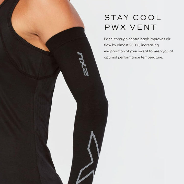 2XU Herren Ua4009a Flex Compression Arm Sleeves S Schwarz, S Schwarz