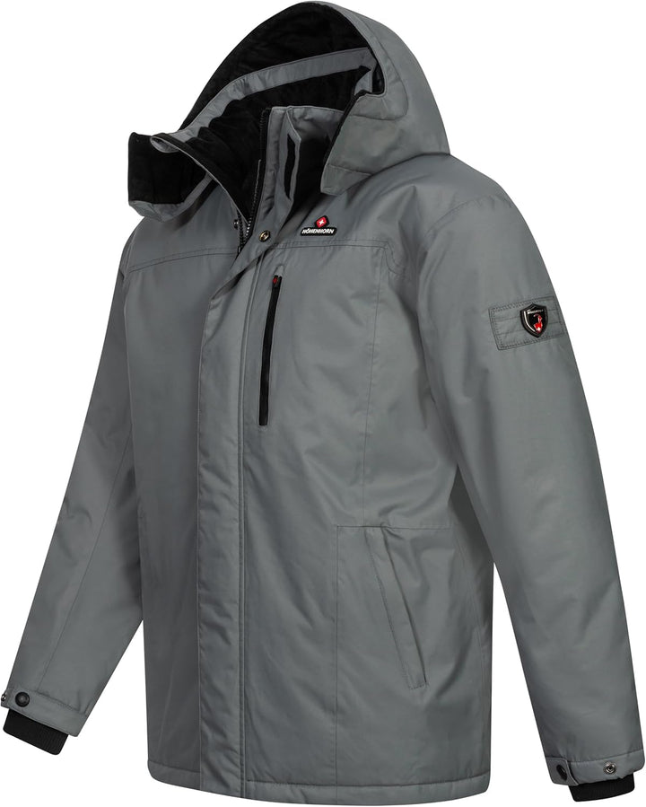 Höhenhorn Starsgard Herren Winter Jacke Wasserdicht Atmungsaktive Funktionsjacke, Grau