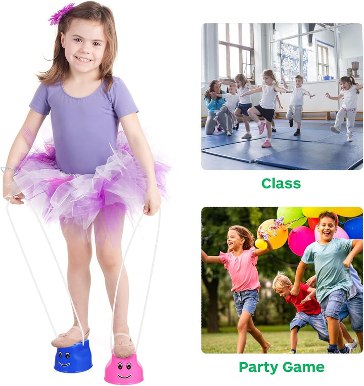 Toyvian 4 Stücke Topfstelzen Kinder Kunststoff Balance Training Sensorisches Training Spiel Kleinkin