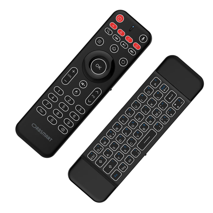 Orbsmart AM-1 Pro kabellose Airmouse mit Deutscher Mini-Tastatur