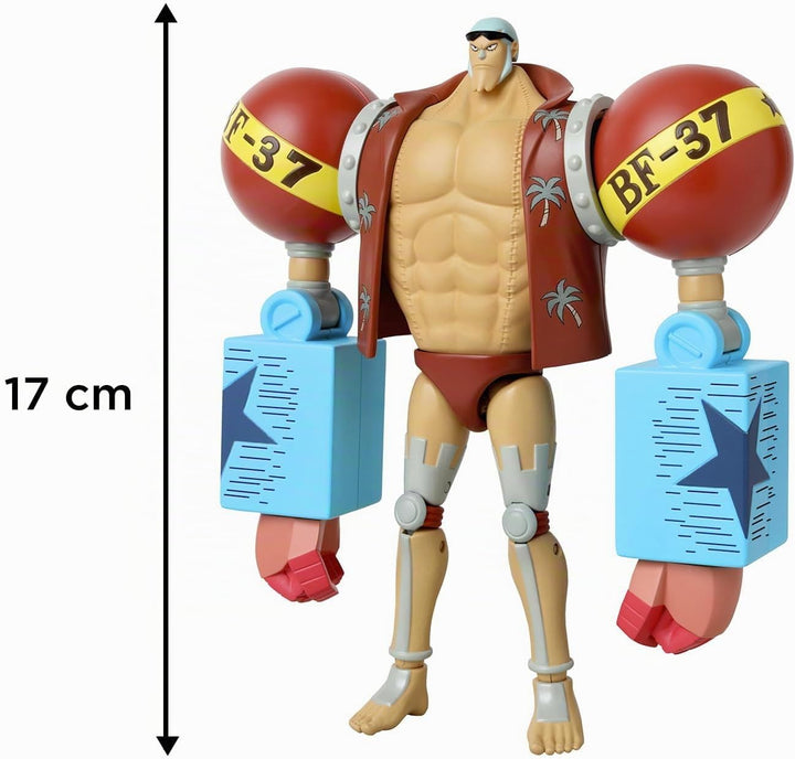 BANDAI – Anime Heroes - One Piece - Anime Heroes Figur 17 cm - Franky - 36938, Franky