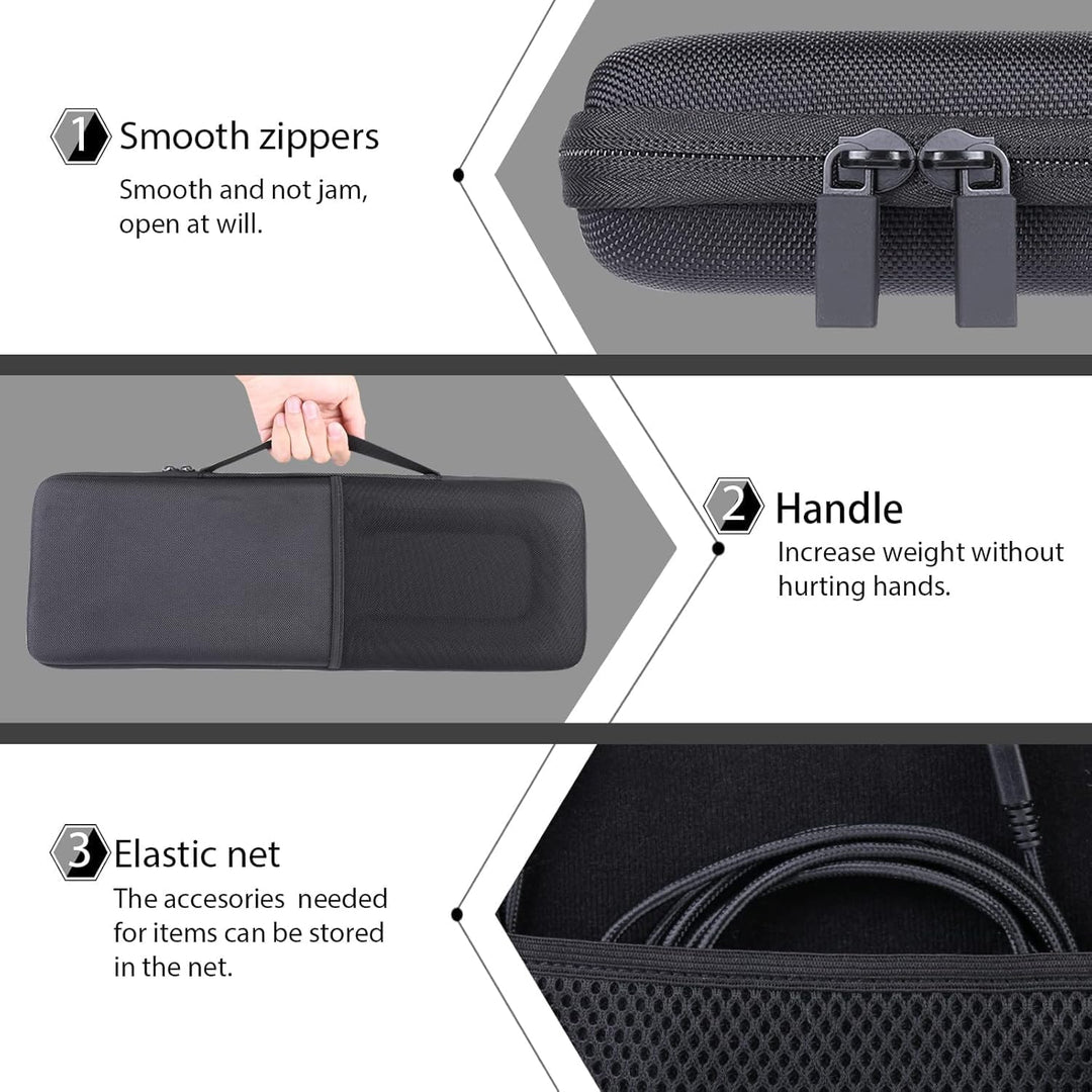 co2CREA case Harte reiseschutzhülle Etui Tasche für Logitech G 915 Lightspeed Kabellose, mechanische