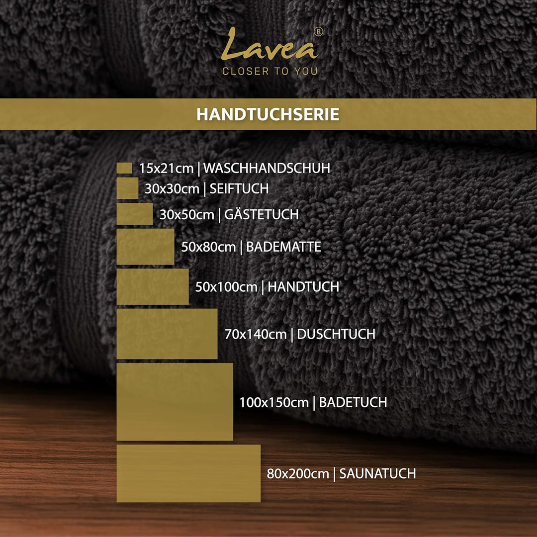 Lavea 2er Set Badematte 50x80cm, Frottierserie Elena, Delphinblau 2 x 50 x 80 cm Delphinblau, 2 x 50