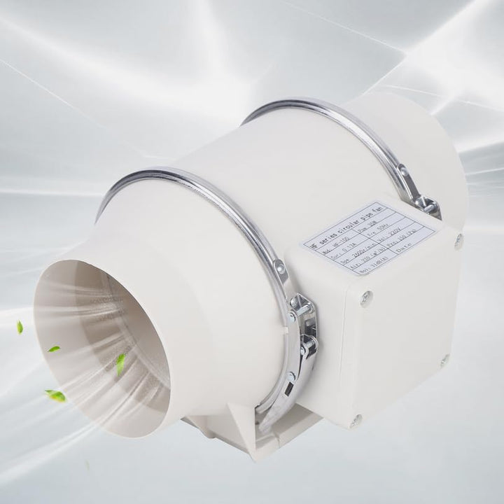 Inline Rohrventilator 100mm/150mm/200mm - 220m³/h Reinkupfermotor Abluftventilator Kanalventilator L