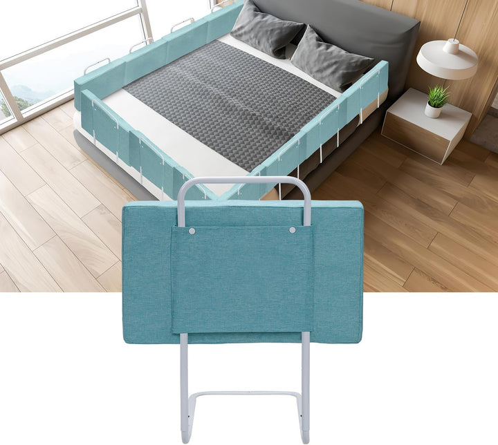 Izrielar Bettgitter für Kinder 60 * 28cm, Bettschutzgitter 5-Loch Höhenverstellbar, Rausfallschutz B
