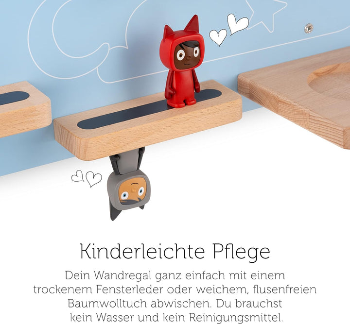 tonies Regal Hinter dem Regenbogen, Regal für Toniebox und Figuren, mittelgrosses Regal in Feenrosa