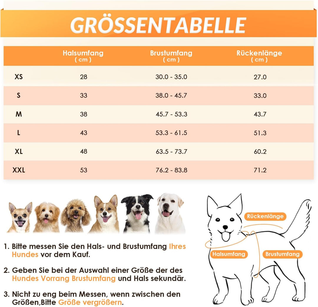 Eyein Hundemantel Winter, Wasserdichter Fleece Hundemantel mit Geschirr für kleine, mittlere und gro