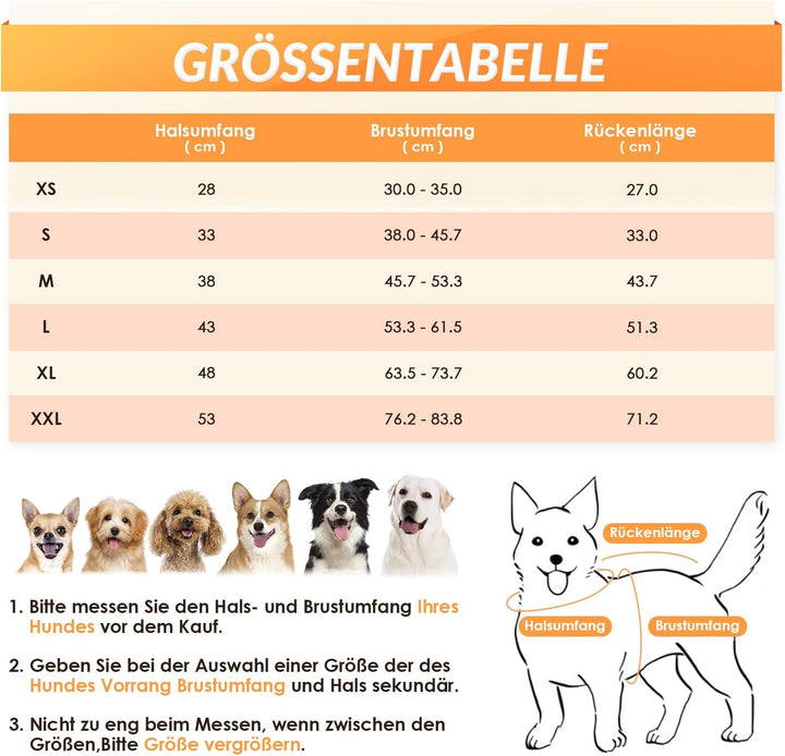 Eyein Hundemantel Winter, Wasserdichter Fleece Hundemantel mit Geschirr für kleine, mittlere und gro