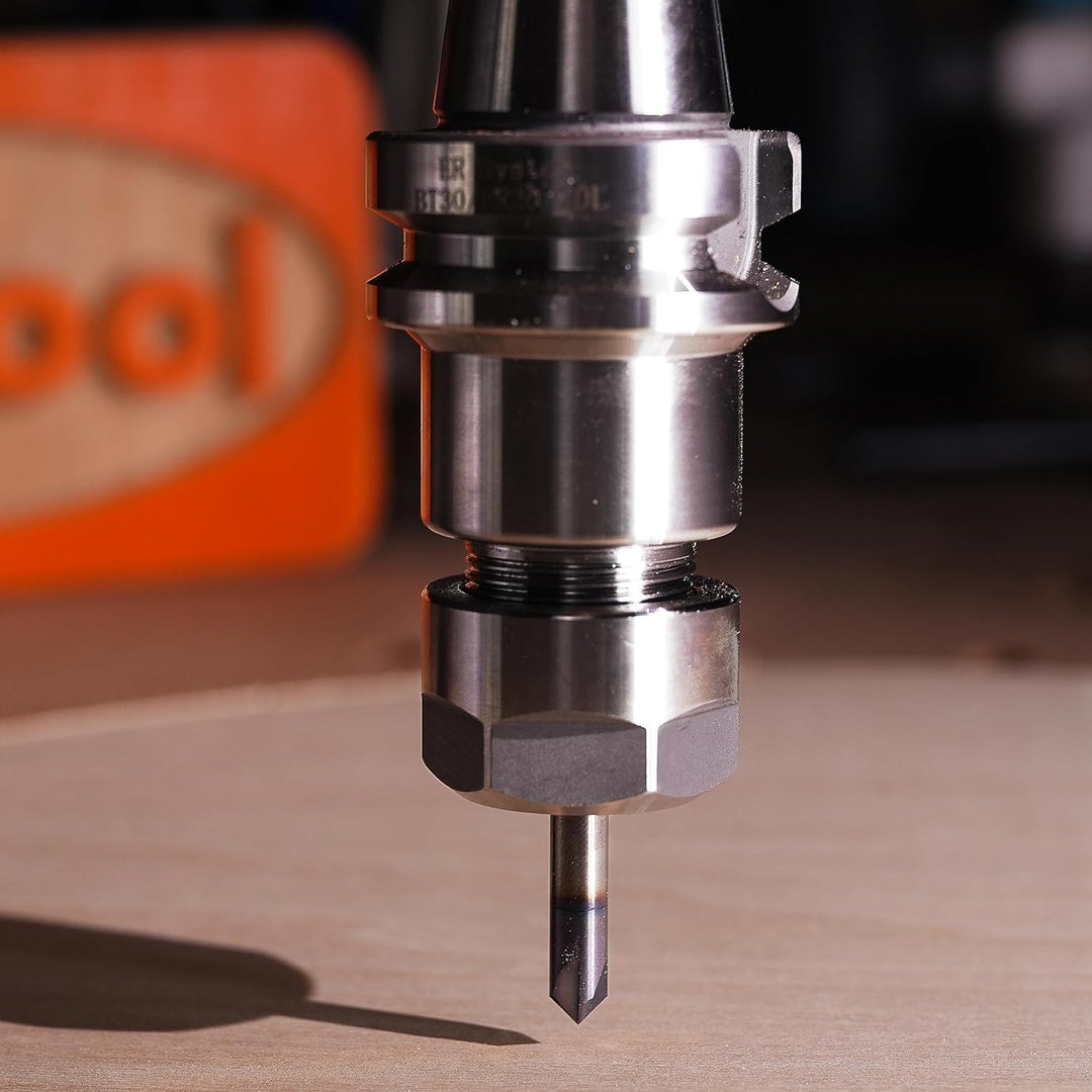 SpeTool Gravierfräser Fasenfräser 6mm Schaft 60 Grad und 90 Grad V Nutfräser VHM 3 Flöten Graviersti