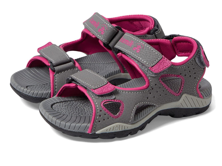 Kamik Mädchen Lobster2 Knöchelriemchen 34 EU Dark Grey Pink, 34 EU Dark Grey Pink