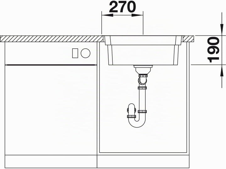 BLANCO ETAGON 500-IF | Edelstahl | Einbauart: Einbau von Oben &amp; Flächenbündig | ohne Ablauffernbedie