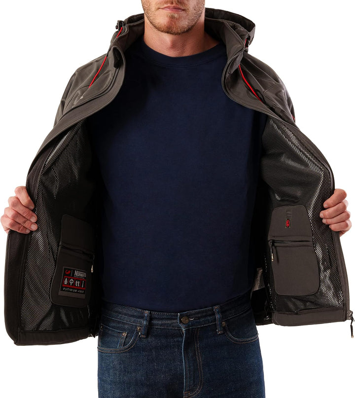 Geographical Norway Herren Tambour Herren Softshell Jacke S Dunkelgrau, S Dunkelgrau