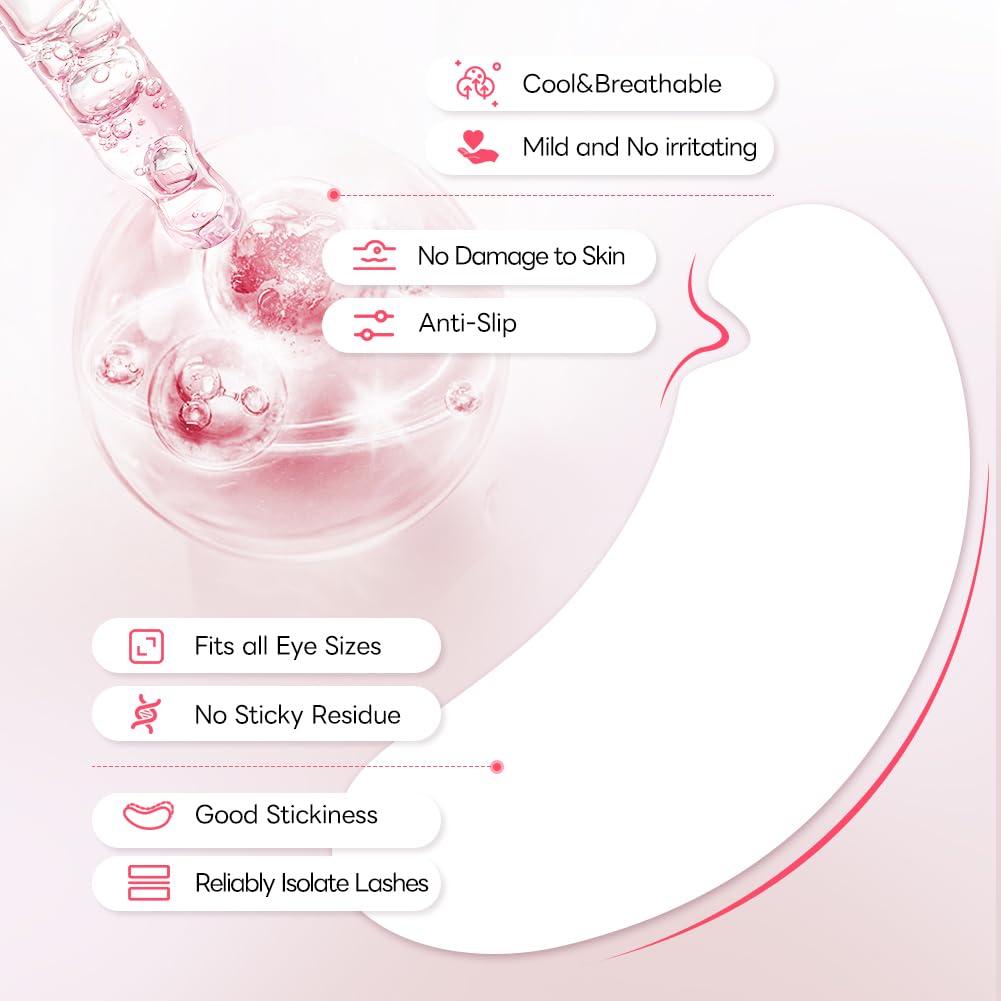 Lunamoon 150Paar Augenpads für Wimpernverlängerung Wimpern V-Pads Wimpernverlängerung Pad Wimpernlif