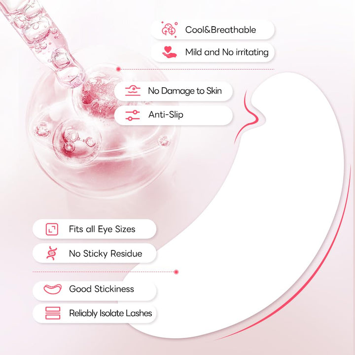 Lunamoon 150Paar Augenpads für Wimpernverlängerung Wimpern Pads Wimpernverlängerung Pad Wimpernlifti