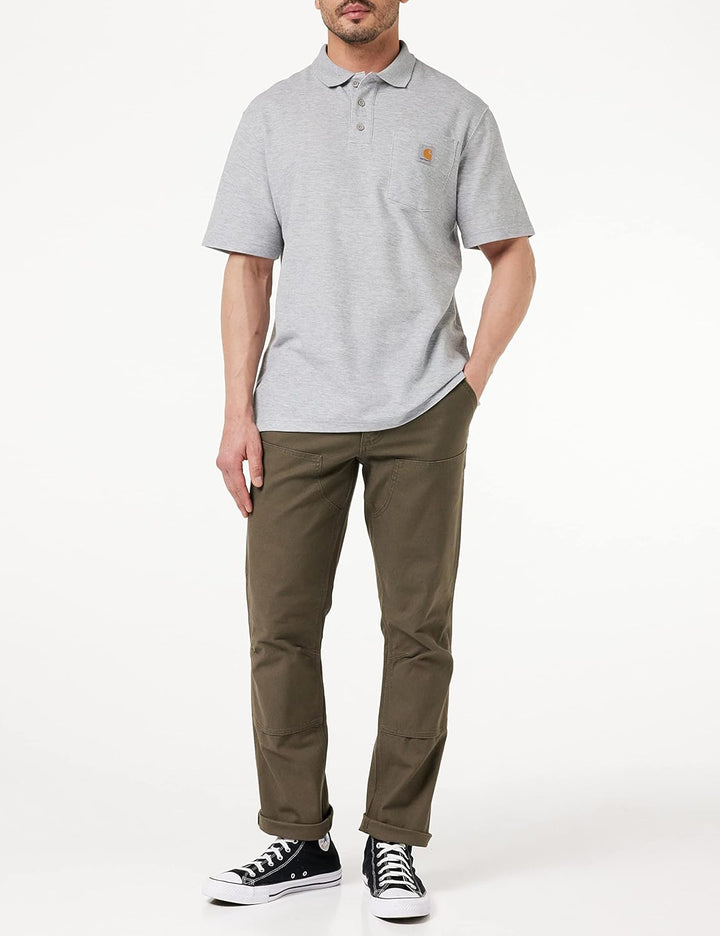 Carhartt Bekleidung Polo Shirt S Grau Meliert, S Grau Meliert