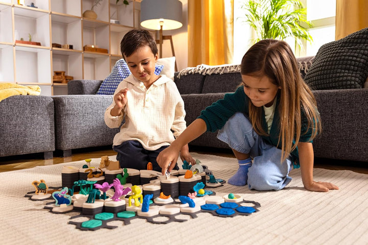 Ravensburger GraviTrax Junior Starter-Set XXL - Erweiterbare Kugelbahn für Kinder, Murmelbahn überwi