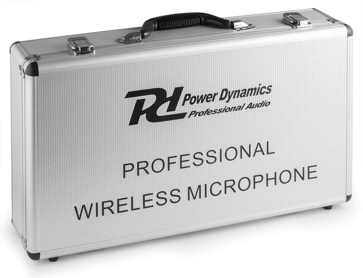 Power Dynamics PD504H - 4 drahtlose Mikrofone und UHF-Verstärker, 4 Kanal Mikrofonset, drahtlos Mikr