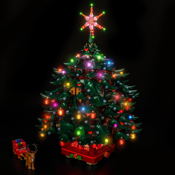 Fernbedienung Led Licht Set Kompatibel mit Lego Family Christmas Tree Decoration 41843 (Kein Modell)
