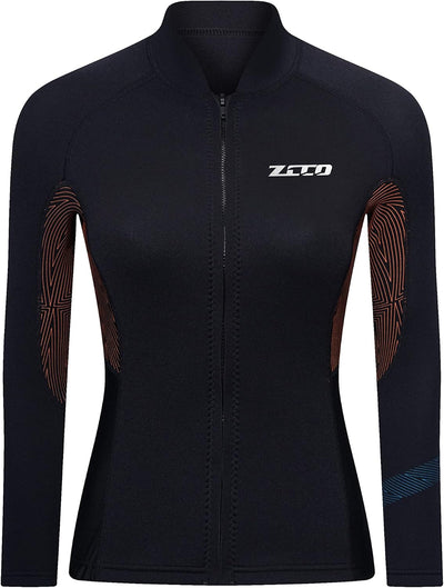 ZCCO Neoprenanzüge Top Jacke 1,5mm Neopren Anzüge Frauen Männer Neoprenanzug Jacke Langarm Tauchen T