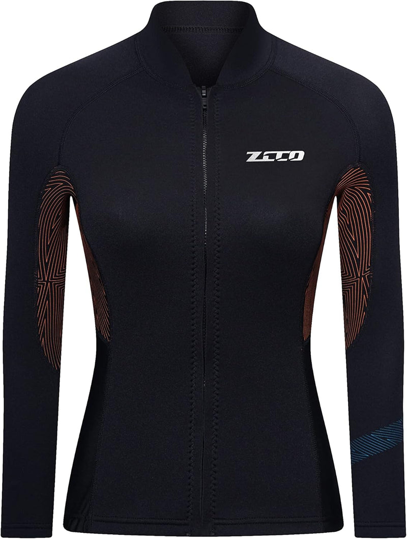 ZCCO Neoprenanzüge Top Jacke 1,5mm Neopren Anzüge Frauen Männer Neoprenanzug Jacke Langarm Tauchen T