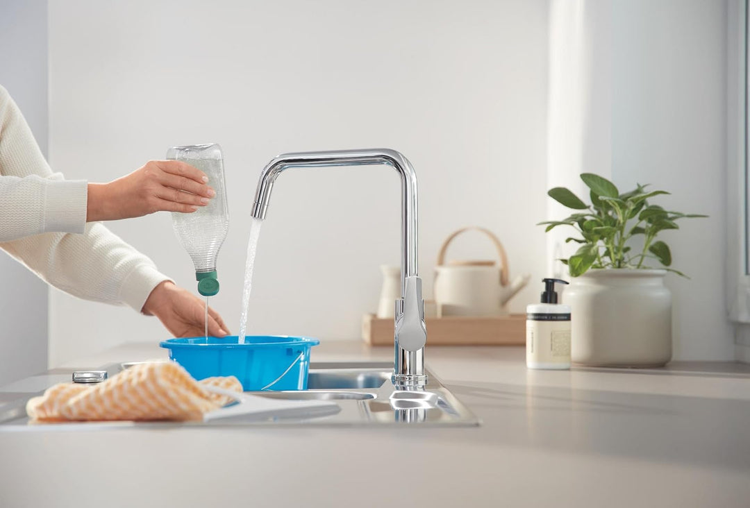 GROHE Start - Einhand- Spültischarmatur (hoher Auslauf, für Vor-Fenster-Montage, inkl. Montagewerkze