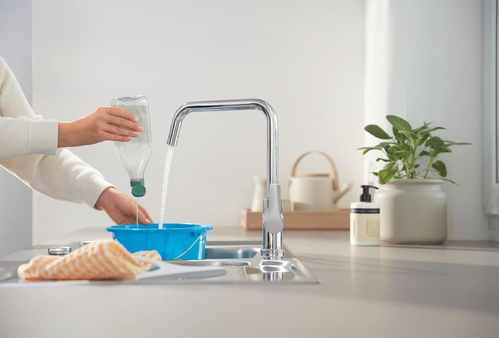 GROHE Start - Einhand- Spültischarmatur (hoher Auslauf, für Vor-Fenster-Montage, inkl. Montagewerkze