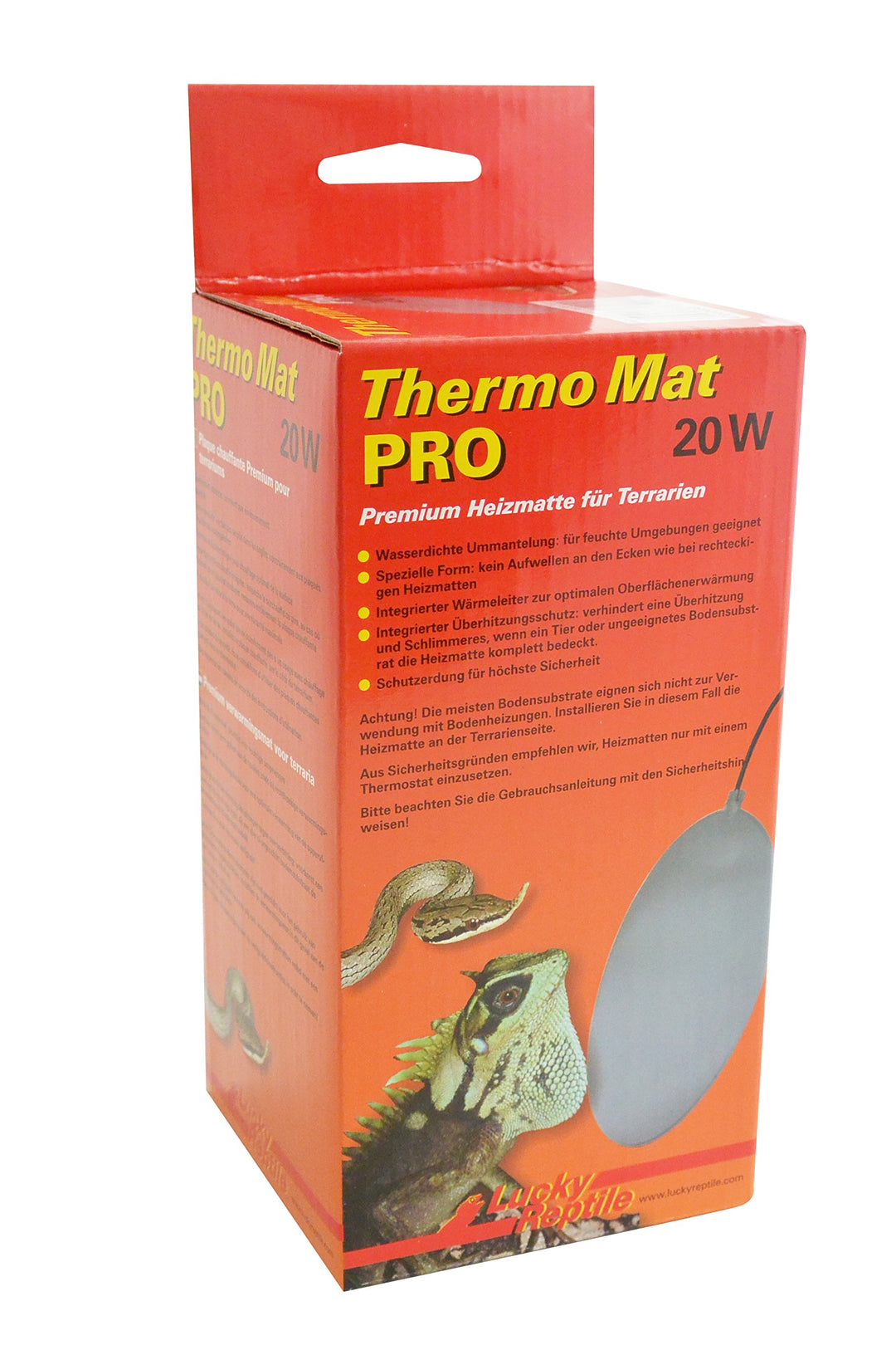 Lucky Reptile HTP-20 Thermo Mat Pro 20 W, Heizmatte für Terrarien 20 Watt, 20 Watt