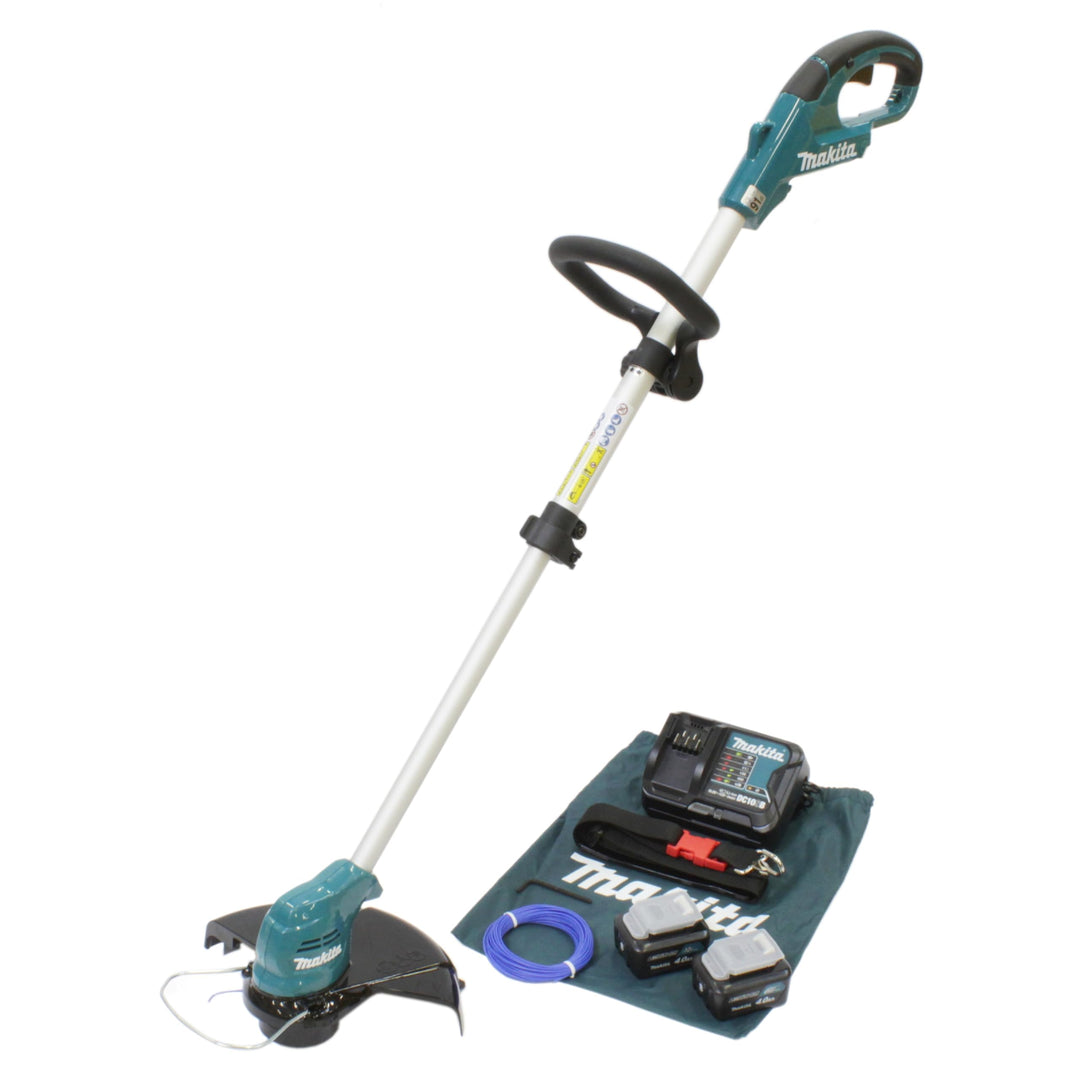 Makita UR100DSME Akku-Rasentrimmer 10,8 V / 4,0 Ah, 2 Akkus + Ladegerät mit Zubehörtasche