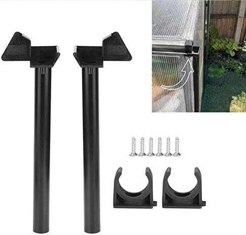 Atyhao Gewächshaus Regenwasser, Rohrbögen Dachrinnen Dachrinne Wasser Butt Down Pipe Kit Entwässerun