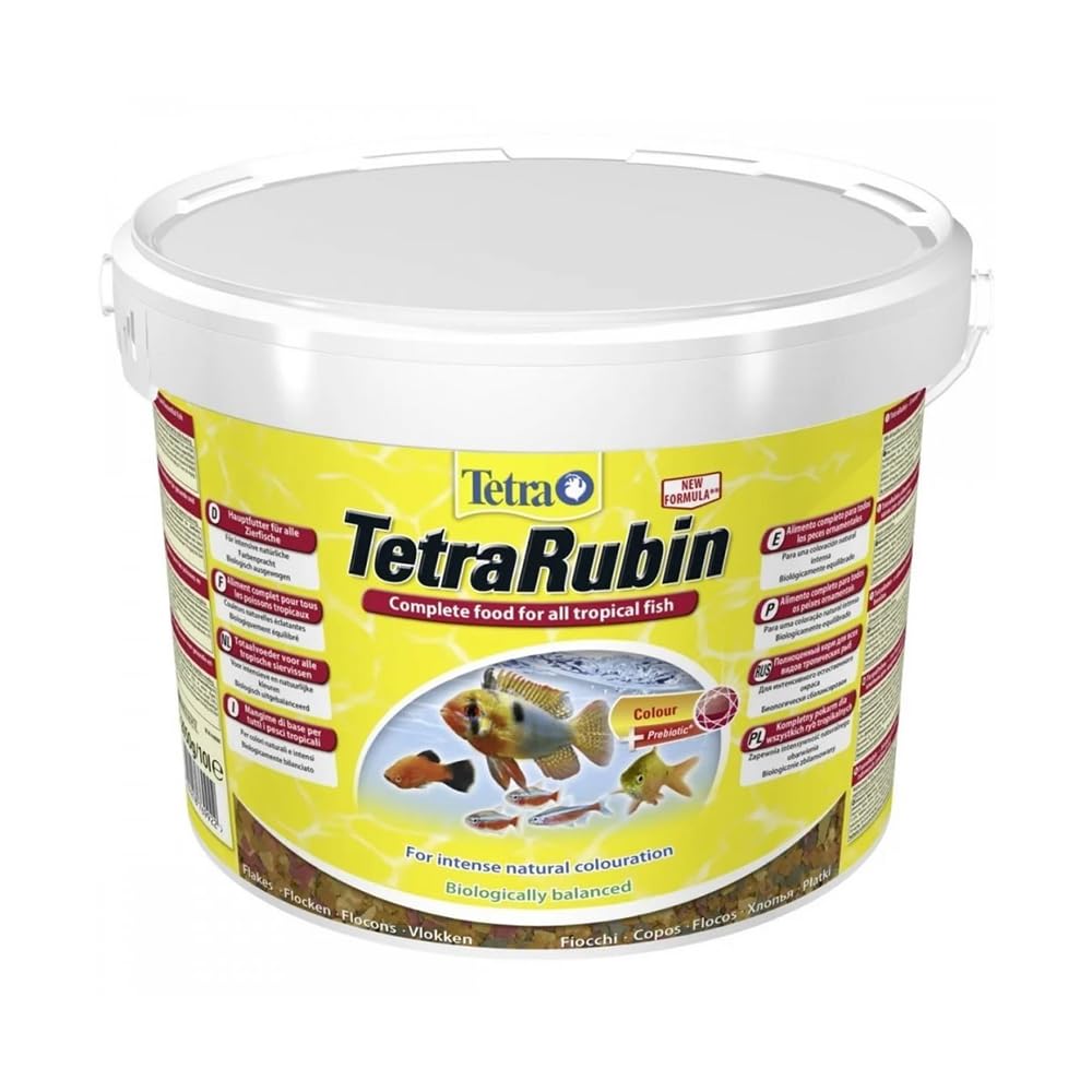 Tetra Rubin Flakes - Fischfutter in Flockenform mit natürlichen Farbverstärkern, unterstützt eine in