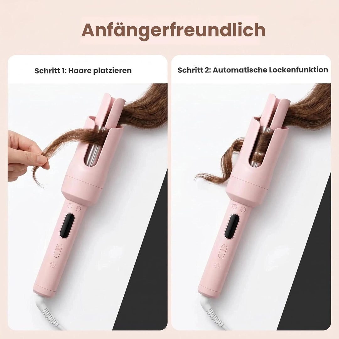 Lockenstab Hairstyler Automatischer Lockenstab, 32mm Selbstrotierender Lockenwickler mit 3 Temperatu