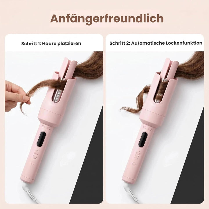 Lockenstab Hairstyler Automatischer Lockenstab, 32mm Selbstrotierender Lockenwickler mit 3 Temperatu