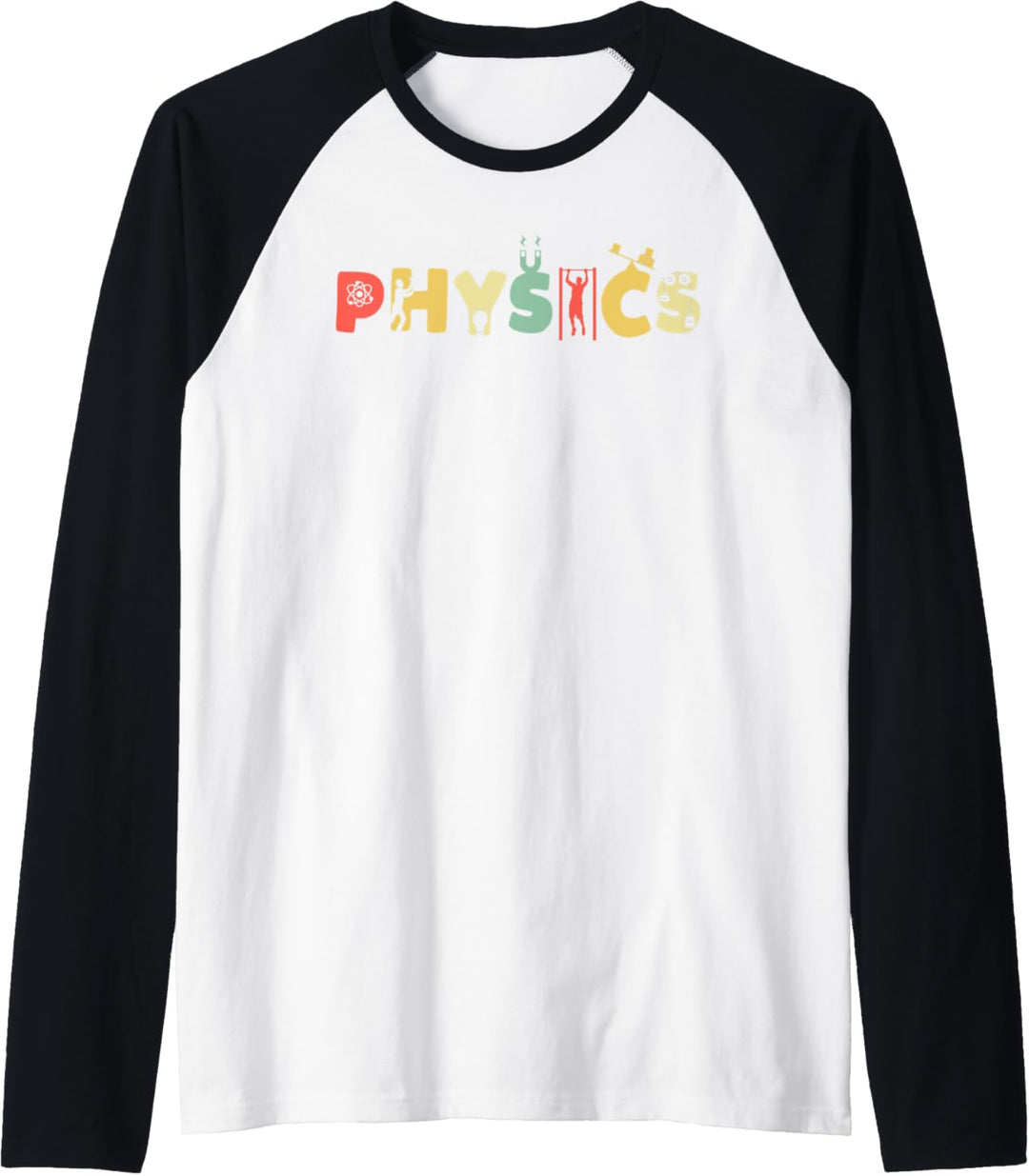 Retro Physik Nerd Wissenschaft Atom - Vintage Physiker Raglan