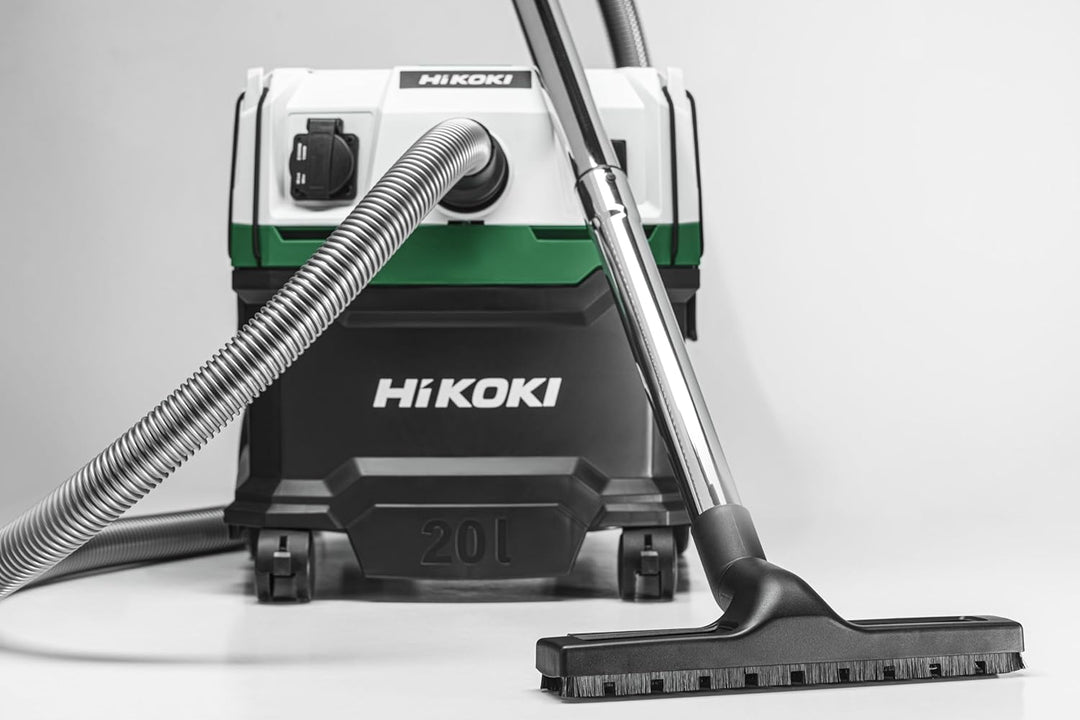 Hikoki Nass- und Trockensauger - 1200 W, 20 L, L-Klasse, Kompakt und Leicht, Manuelle Filterreinigun