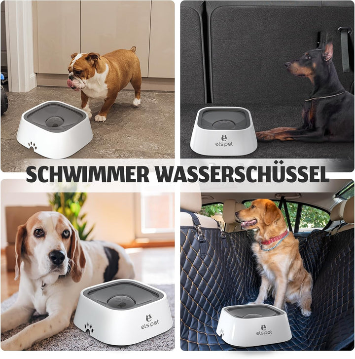 ELS PET Wassernapf für Hunde: 1L Auslaufsicher Trinknapf Reisenapf, rutschfest Katzen Hund Haustiere