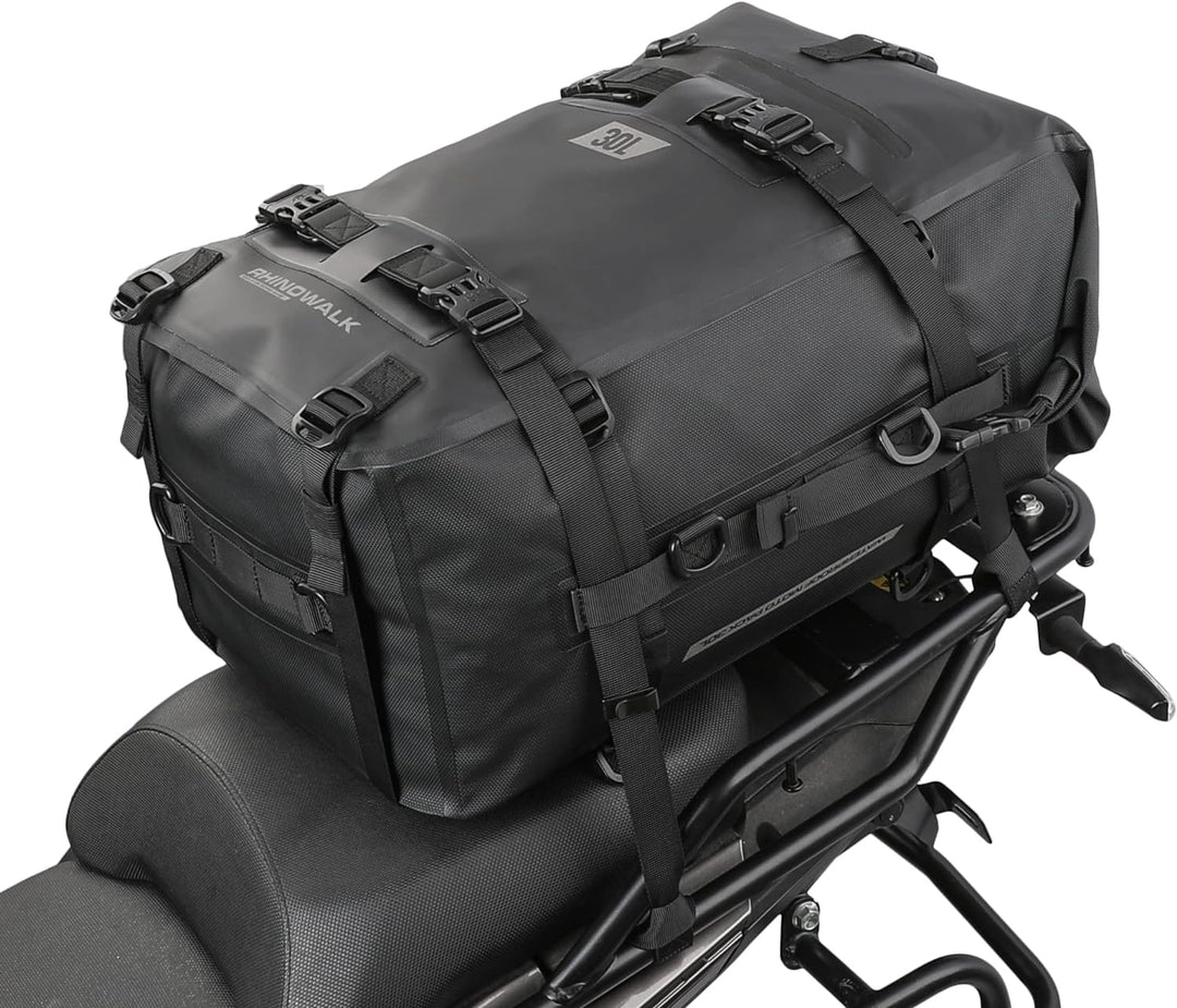 Rhinowalk Motorrad Sitztasche 8/15/30L Wasserdicht Motorradtasche Satteltaschen Gepäckträgertaschen
