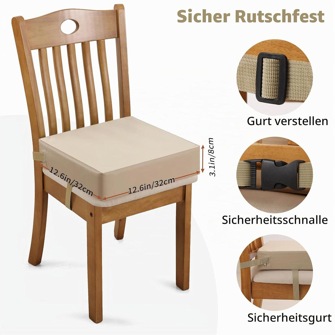 Zicac Sitzerhöhung für Baby Kinder Sitzkissen, Kinder Sitzerhöhung, eckig * Stuhl Sitzhilfe für Klei